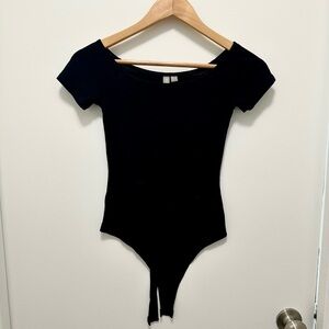 ASOS off the shoulder black bodysuit